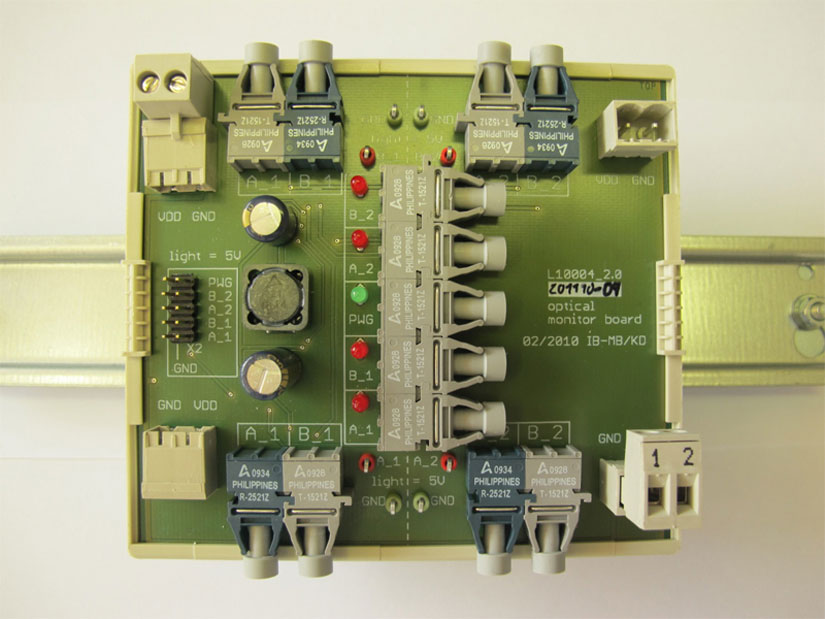 2x2-channel 5MBaud / 10MBaud optical monitor board