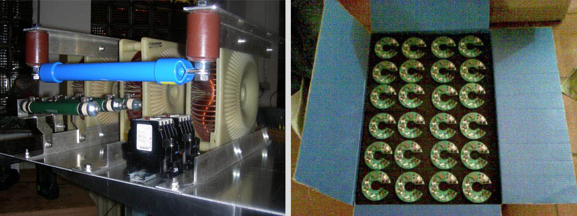 Last- und Entladeteil eines IGBT Schaltmessplatzes & Produktion Niederspanungs-Versorgungen Last- und Entladeteil IGBT Schaltmessplatzes & Produktion Niederspanungs-Versorgungen